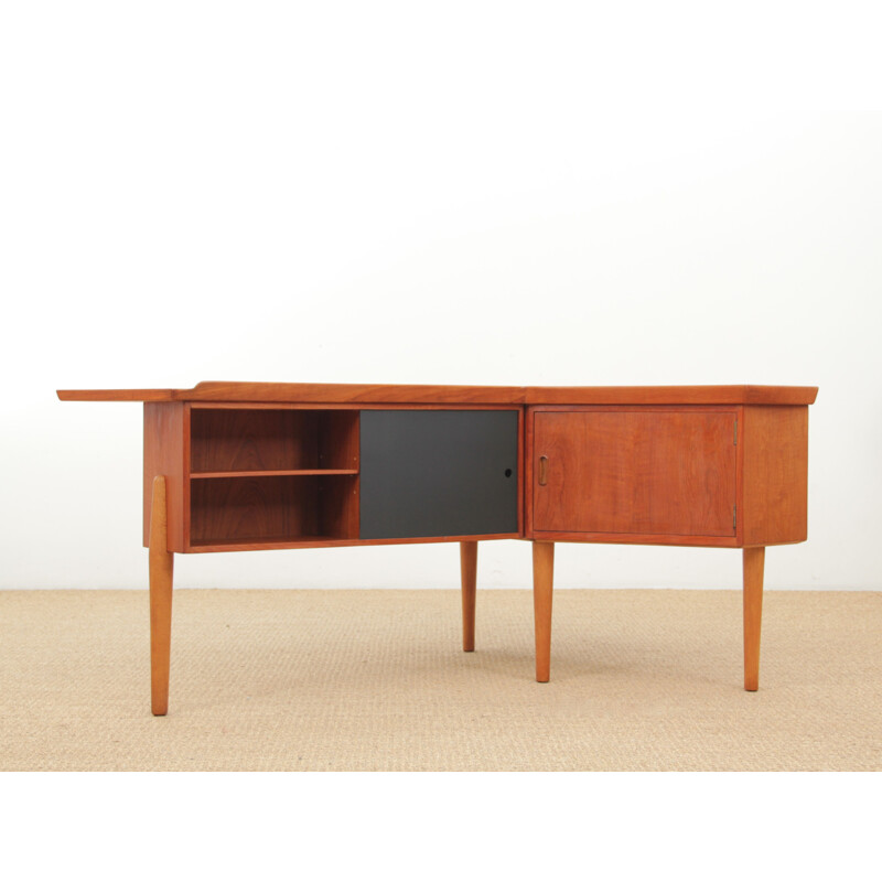 Scandinavisch teak boomerang bureau