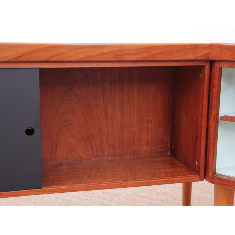 Bureau vintage boomerang en teck scandinave