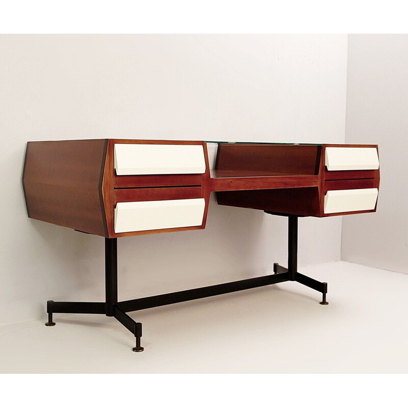 Vintage Double Face desk, Italy, 1960