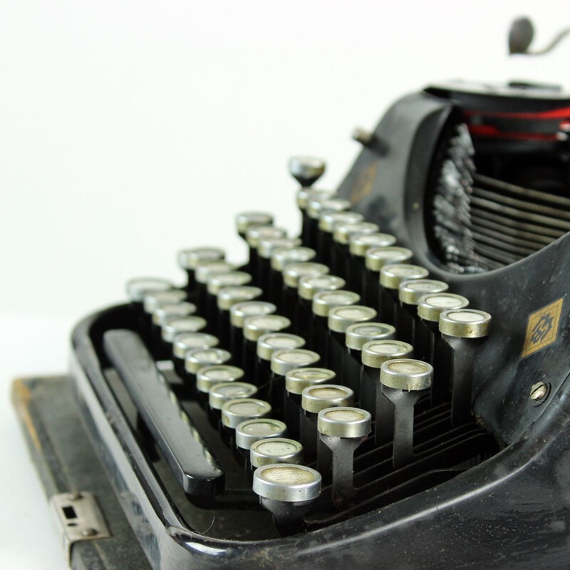 Vintage Mercedes Prima Case Typewriter, Germany 1930s