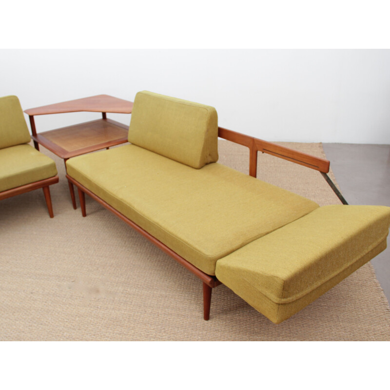 Vintage corner sofa set by Peter Hvidt and Mølgaard Nielsen Scandinavian