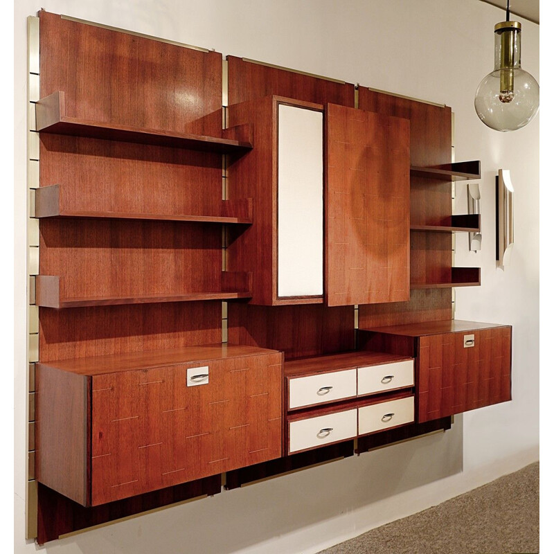 Vintage Teak Wall Unit Italian