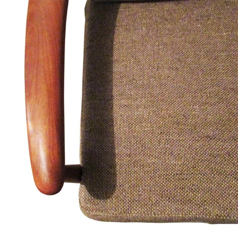 Scandinavian Cado sofa in teak and beige fabric, Grete JALK - 1960s