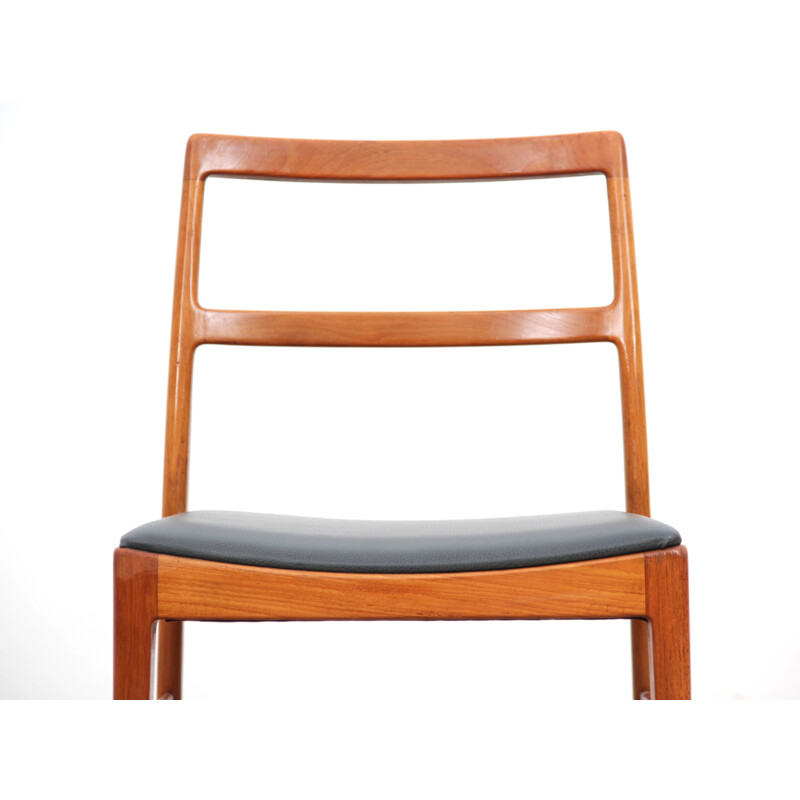 Suite de 6 chaises vintage scandinaves en teck