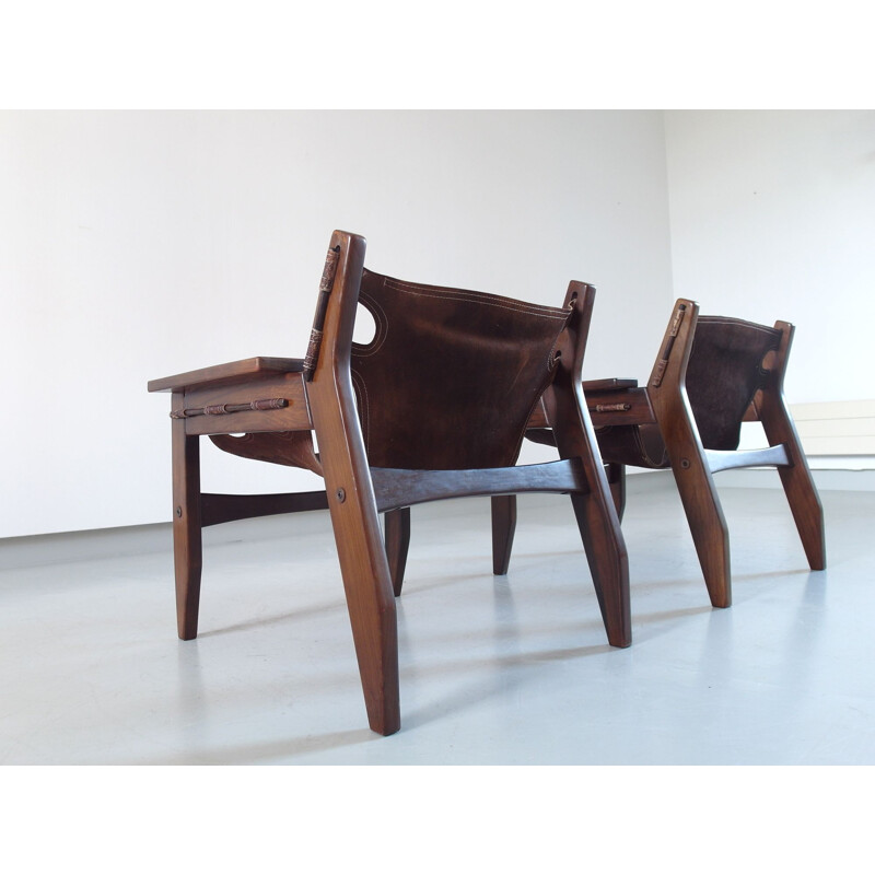 Pair of vintage Sergio Rodrigues Kilin Lounge Chairs for Oca, Brazil, 1973