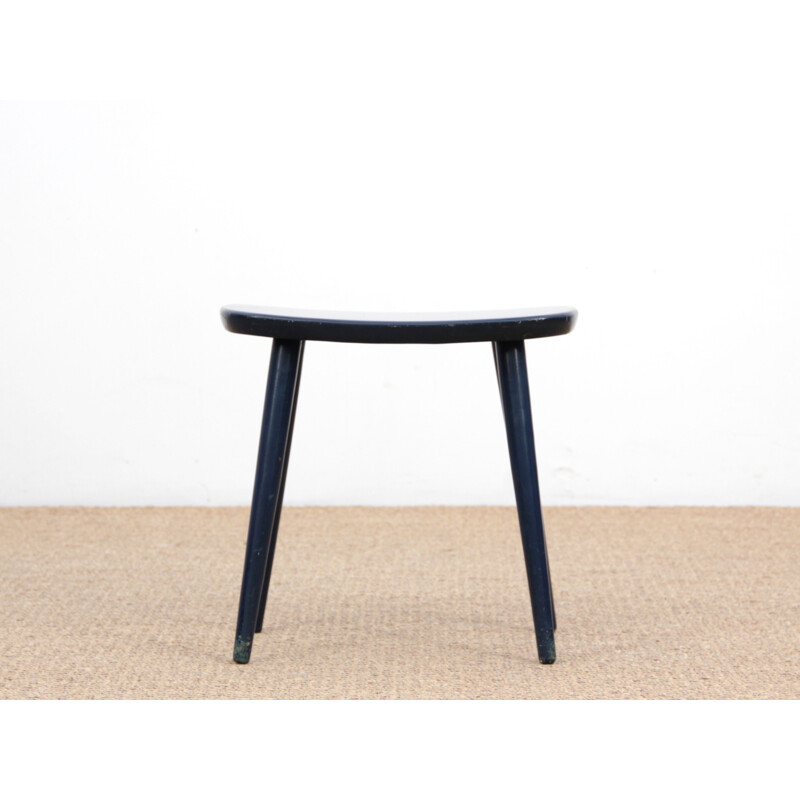 Vintage beech stool Scandinavian