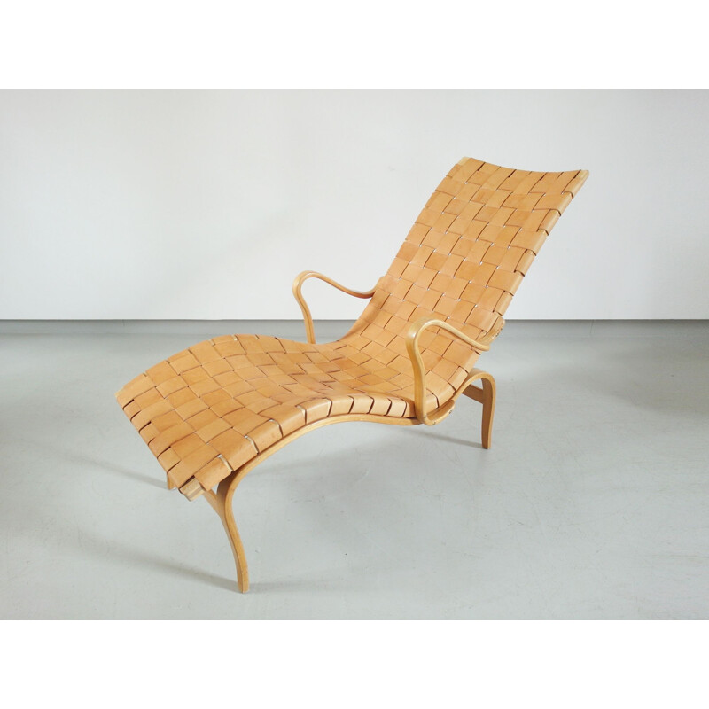 Vintage chaise longue produced by Karl Mathsson, Sweden 1942