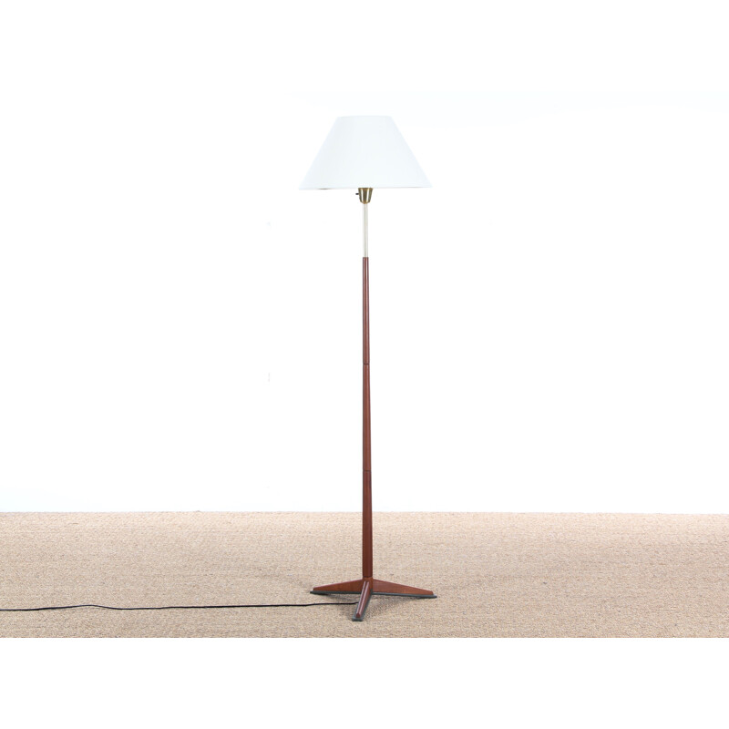 Vintage Scandinavian teak floor lamp