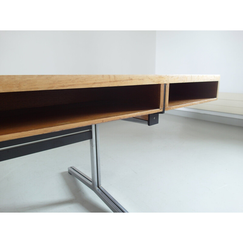 Vintage Executive Desk in oak by Theo Tempelman for AP Originals Netherlands 1960s