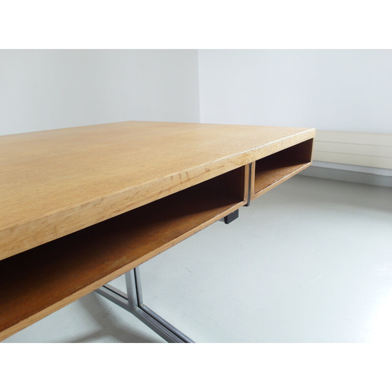 Vintage Executive Desk in oak by Theo Tempelman for AP Originals Netherlands 1960s