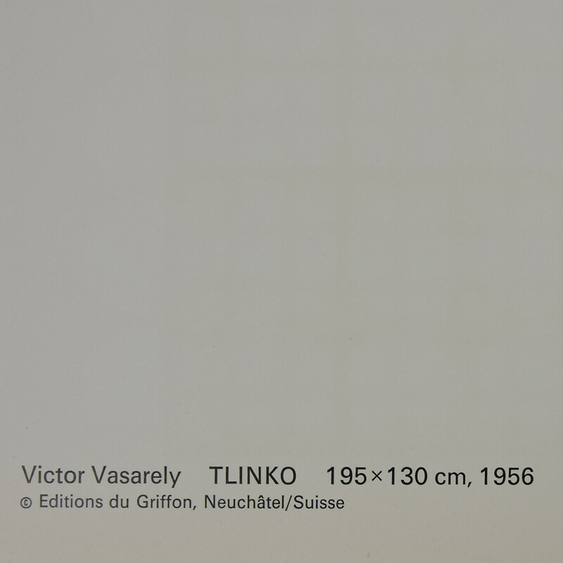 Silkscreen Serigraph - Tlinko by Victor Vasarely, 1956