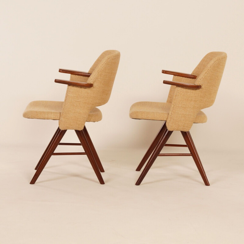 Pair of vintage FT30 Dining Arm Chairs by Cees Braakman for Pastoe, 1950s