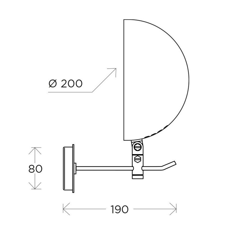 Disderot wandlamp A25-190, Alain Richard