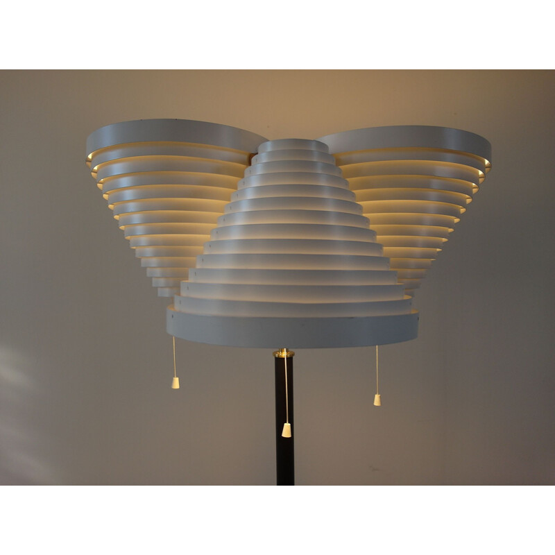 Vintage A809 Floor Lamp Produção precoce por Alvar Aalto, Valaisinpaja Oy, Finlândia, 1959