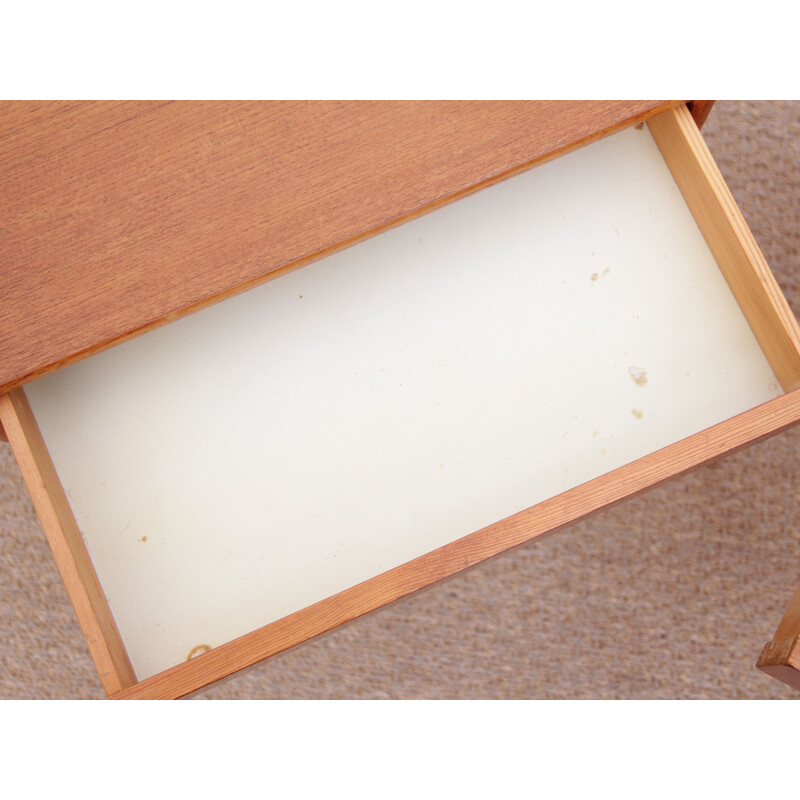 Pair of vintage teak bedside tables Scandinavian