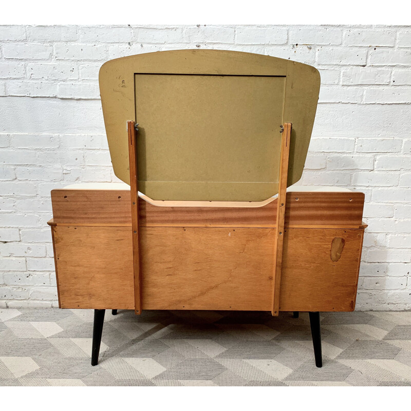 Vintage Dressing Table with Mirror by Lebus 