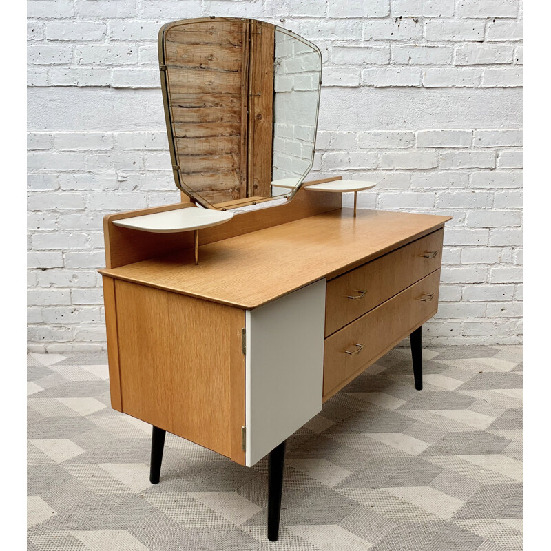 Vintage Dressing Table with Mirror by Lebus 