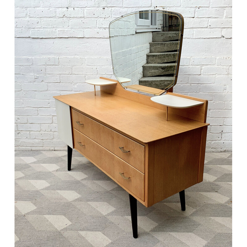 Vintage Dressing Table with Mirror by Lebus 