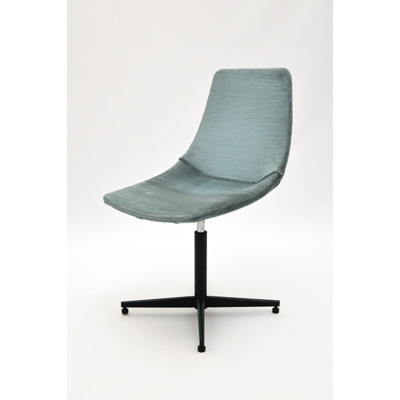 Vintage swivel office chair by Augusto Bozzi for Saporiti Italia 1950