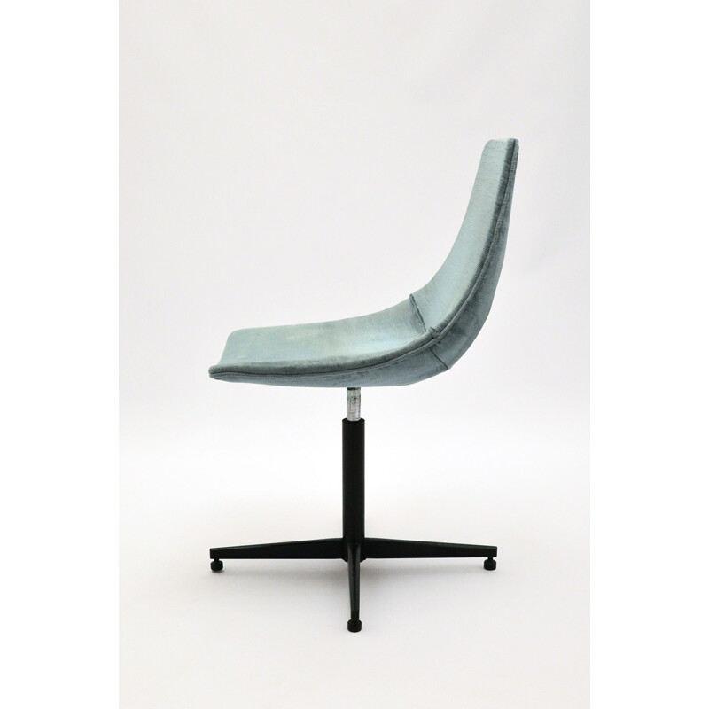 Vintage swivel office chair by Augusto Bozzi for Saporiti Italia 1950