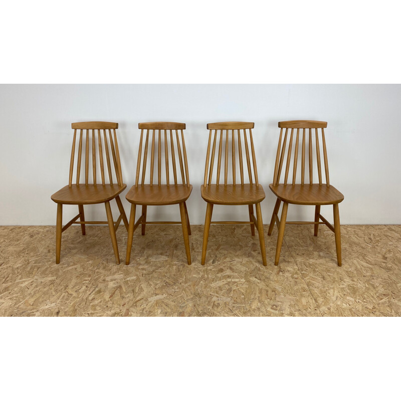 Set of 4 Vintage Dining Chairs 1960s