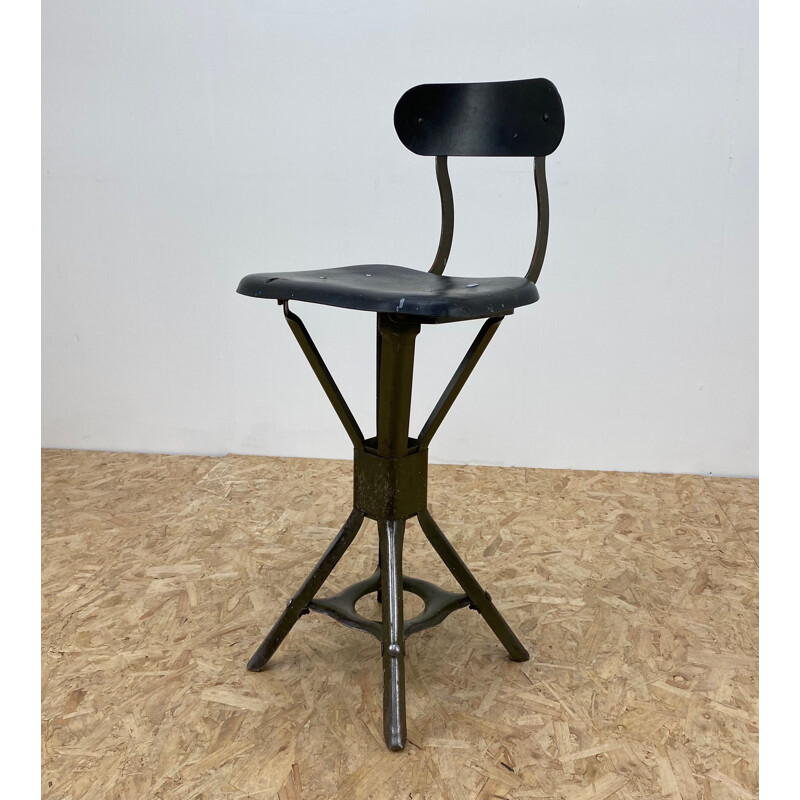 Vintage industrial stool 1950