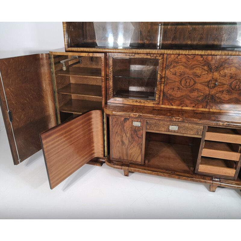 Vintage highboard and desk 2 in 1, Art Deco 1940s