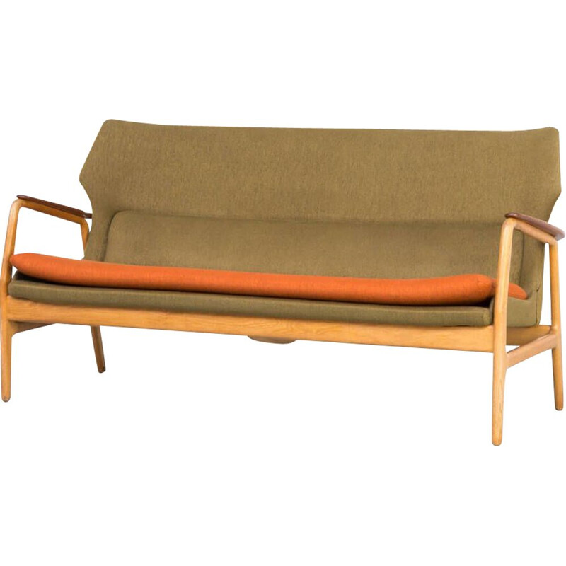 Vintage Aksel Bender Madsen wing back sofa for Bovenkamp 1960s