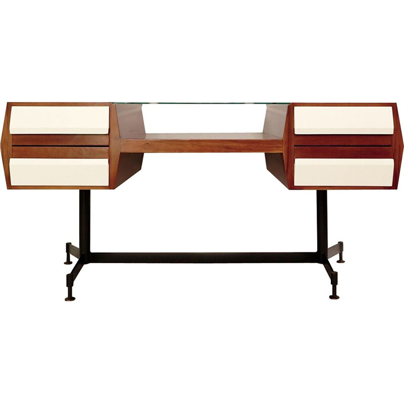 Vintage Double Face desk, Italy, 1960