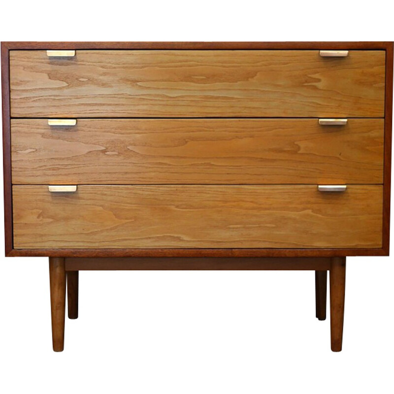 Mid-century chest of drawers "Interplan" in mahogany and ash, Robin DAY - 1950s