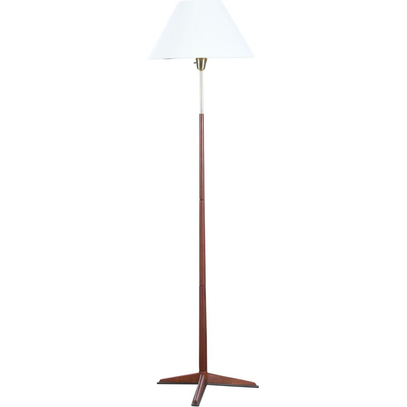 Lampada da terra scandinava in teak