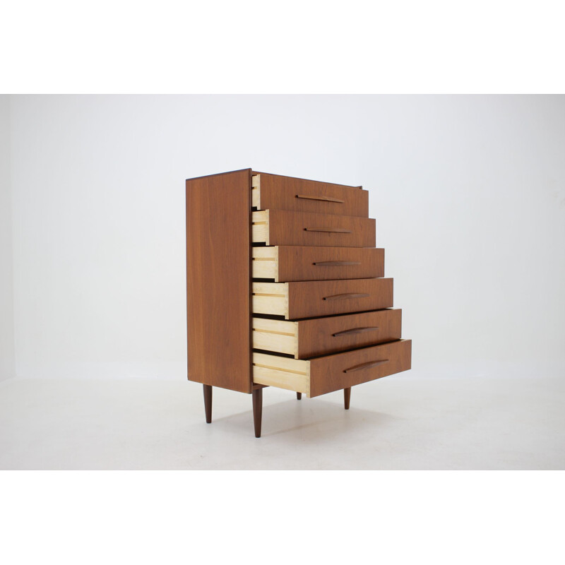 Vintage teak chest of drawers Danish 1960