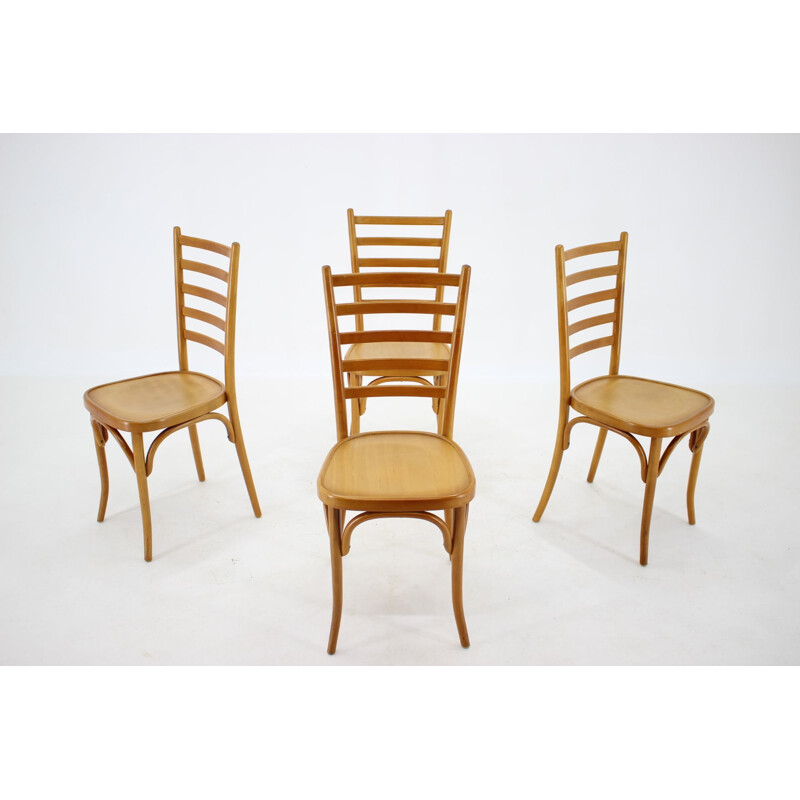 Ensemble de 4 chaises vintage italiennes 1970