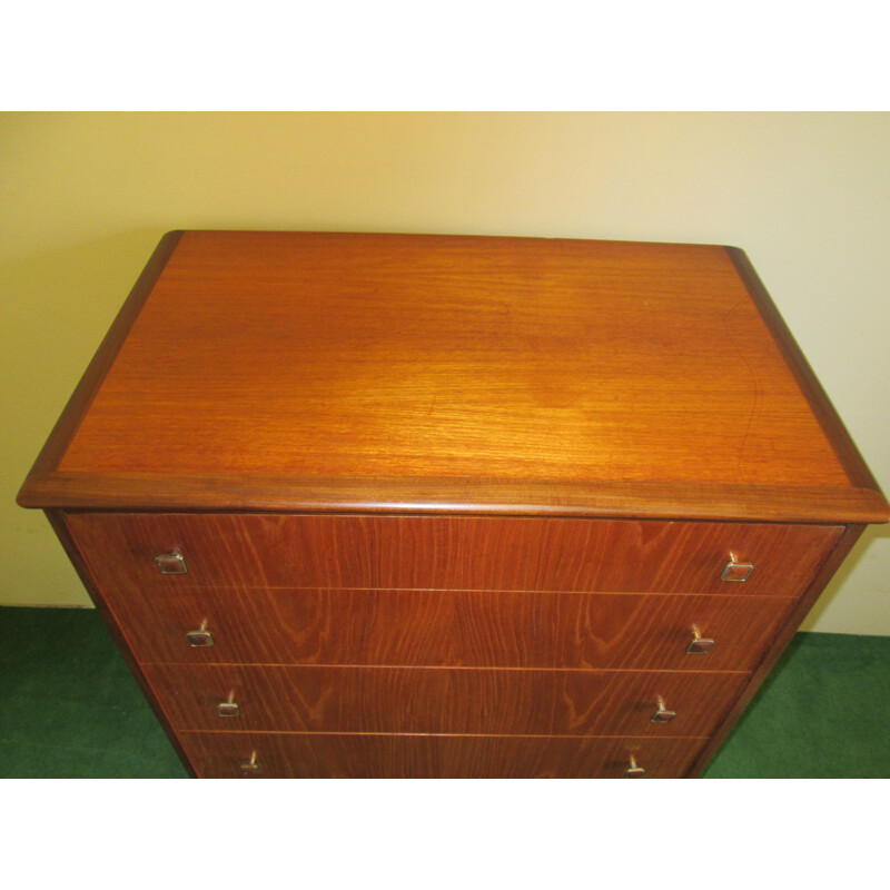 Vintage teak chest of drawers