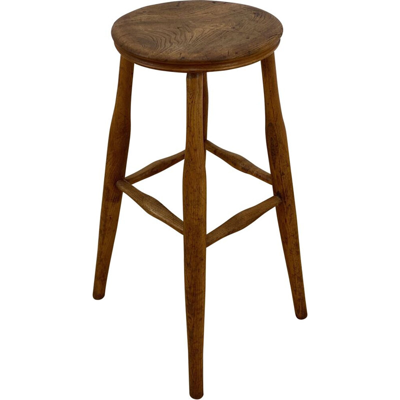 Vintage Windsor Wooden Stool