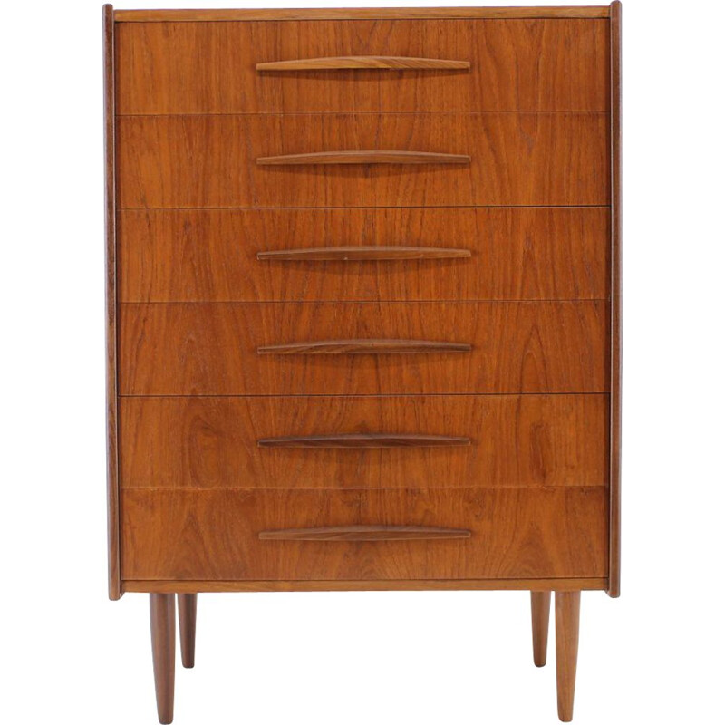 Vintage teak chest of drawers Danish 1960