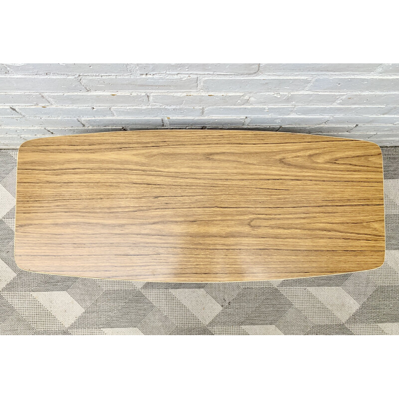 Vintage Coffee Table With Shelf Formica 