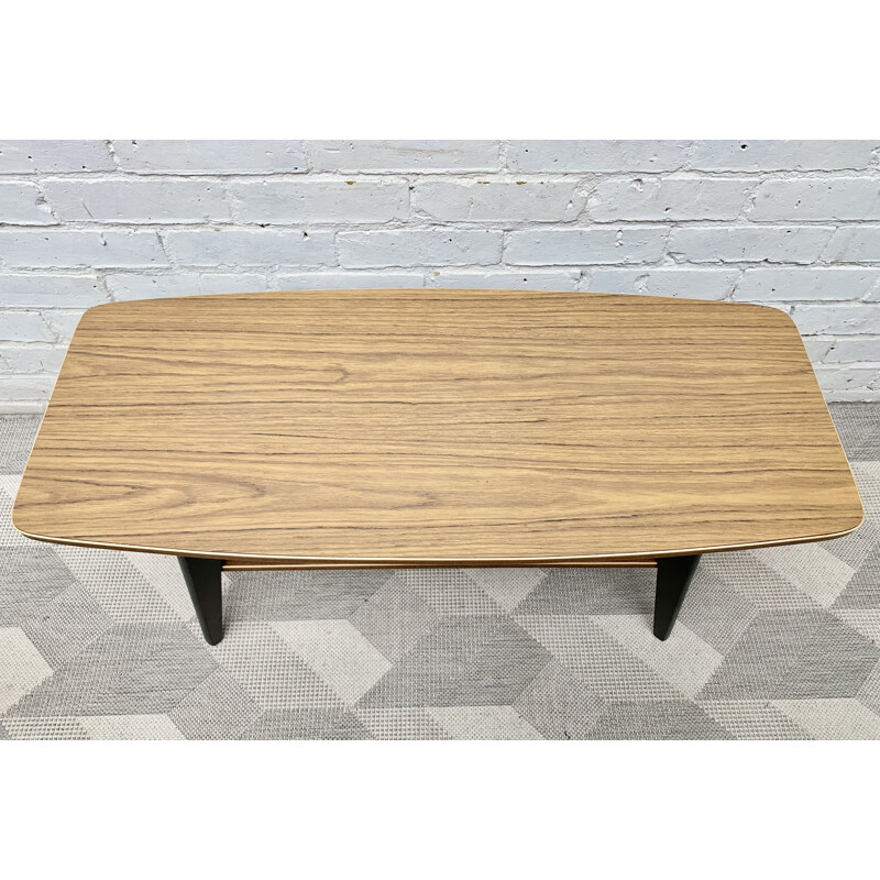 Vintage Coffee Table With Shelf Formica 