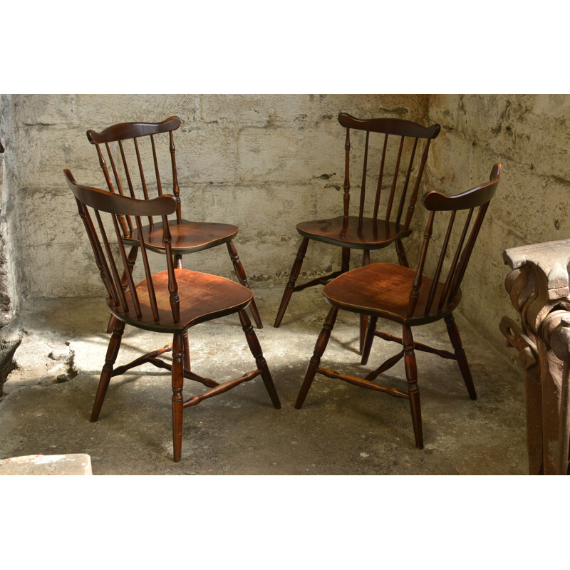 4 Vintage Swedish bistro chairs 1970