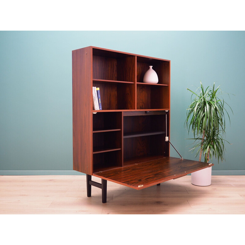 Vintage rosewood bookcase by Ib Kofod Larsen for Faaarup, Denmark 1970