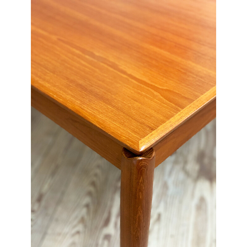 Mid Century Teak Extendable Dining Table H.W. Klein for Bramin Danish