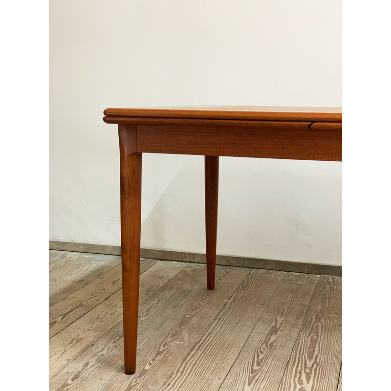 Mid Century Extendable Dining Table by Uldum Teak Denmark