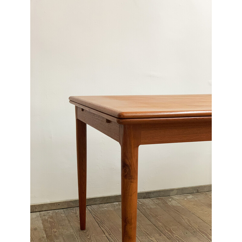 Mid Century Extendable Dining Table by Uldum Teak Denmark