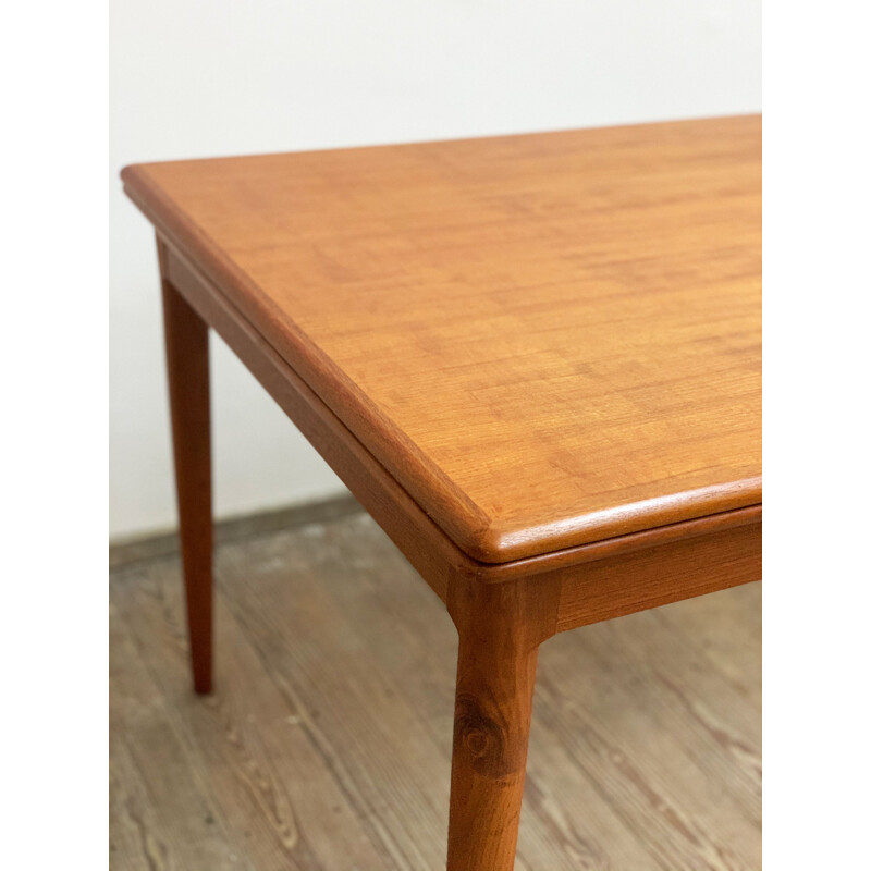 Mid Century Extendable Dining Table by Uldum Teak Denmark