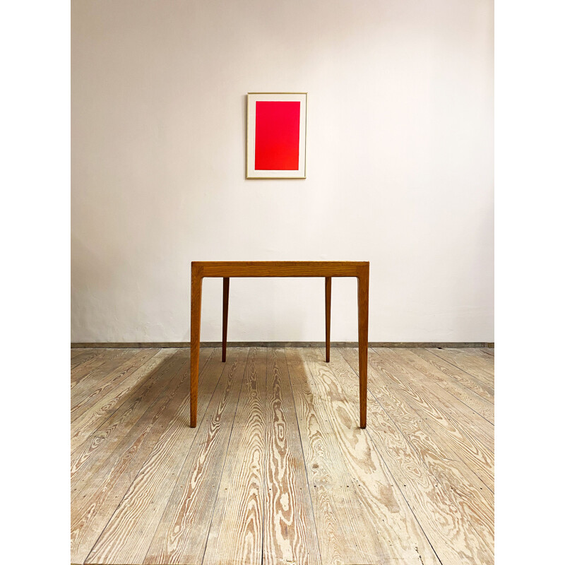 Table à manger vintage minimaliste en chêne par Hartmut Lohmeyer pour Wilkhahn