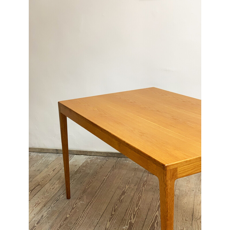 Table à manger vintage minimaliste en chêne par Hartmut Lohmeyer pour Wilkhahn