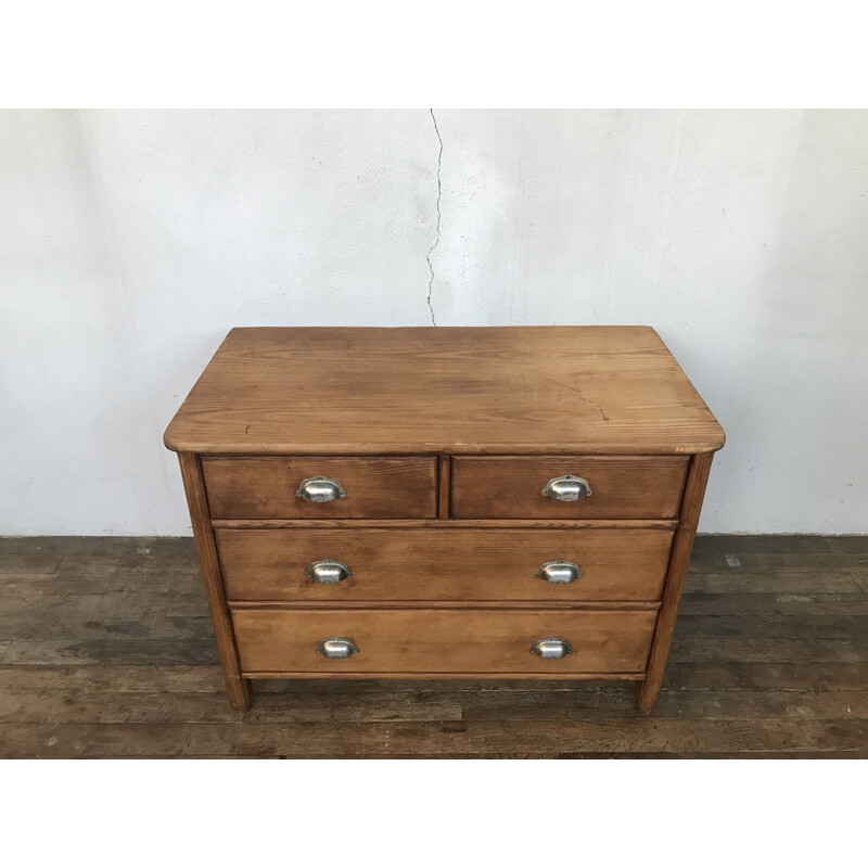 Vintage chest of drawers chest of drawers, wooden early 20th industrial loft