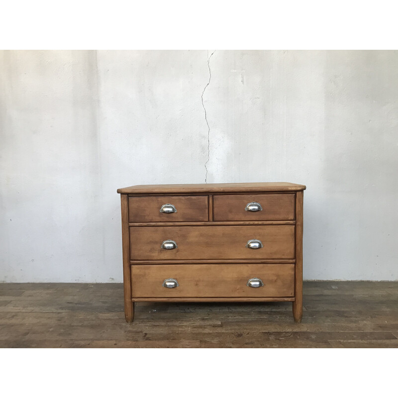 Vintage chest of drawers chest of drawers, wooden early 20th industrial loft
