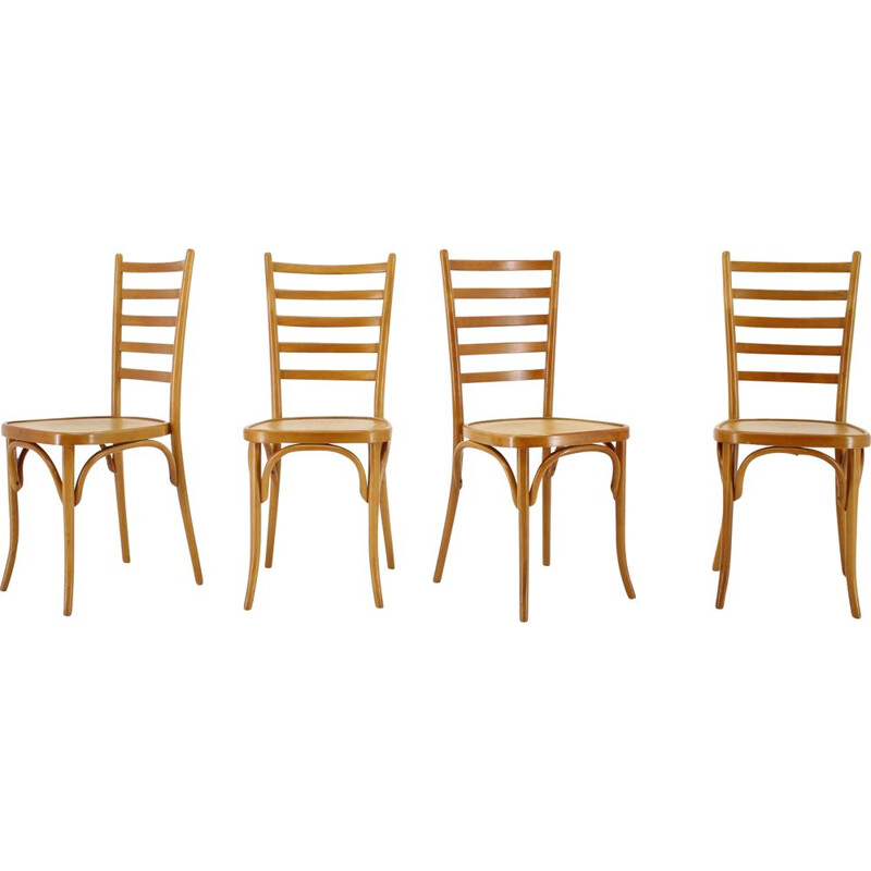 Ensemble de 4 chaises vintage italiennes 1970