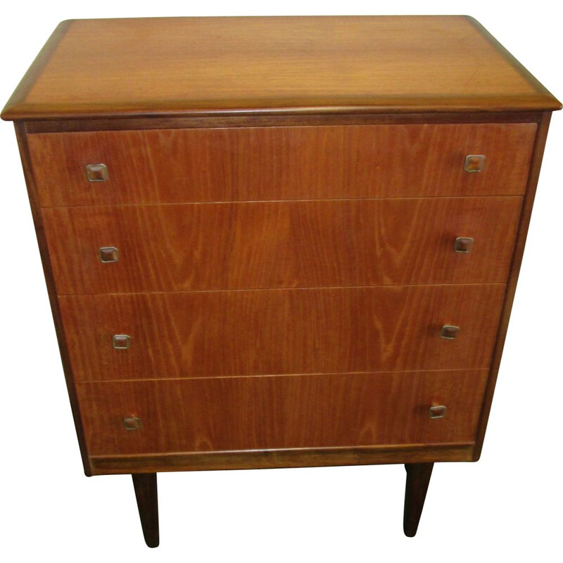 Vintage teak chest of drawers